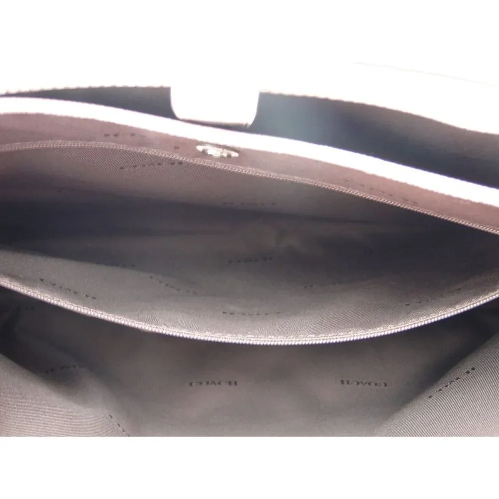 COACH Cross Grain Leather Large Folio Tote‎ Travel Luggage Business Bag Pink NWT - Picture 13 of 16